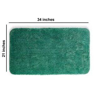 SAGE GREEN Charter Club Elite 21"x34" Plush Bath Rug w/ Skid Resistant Backing